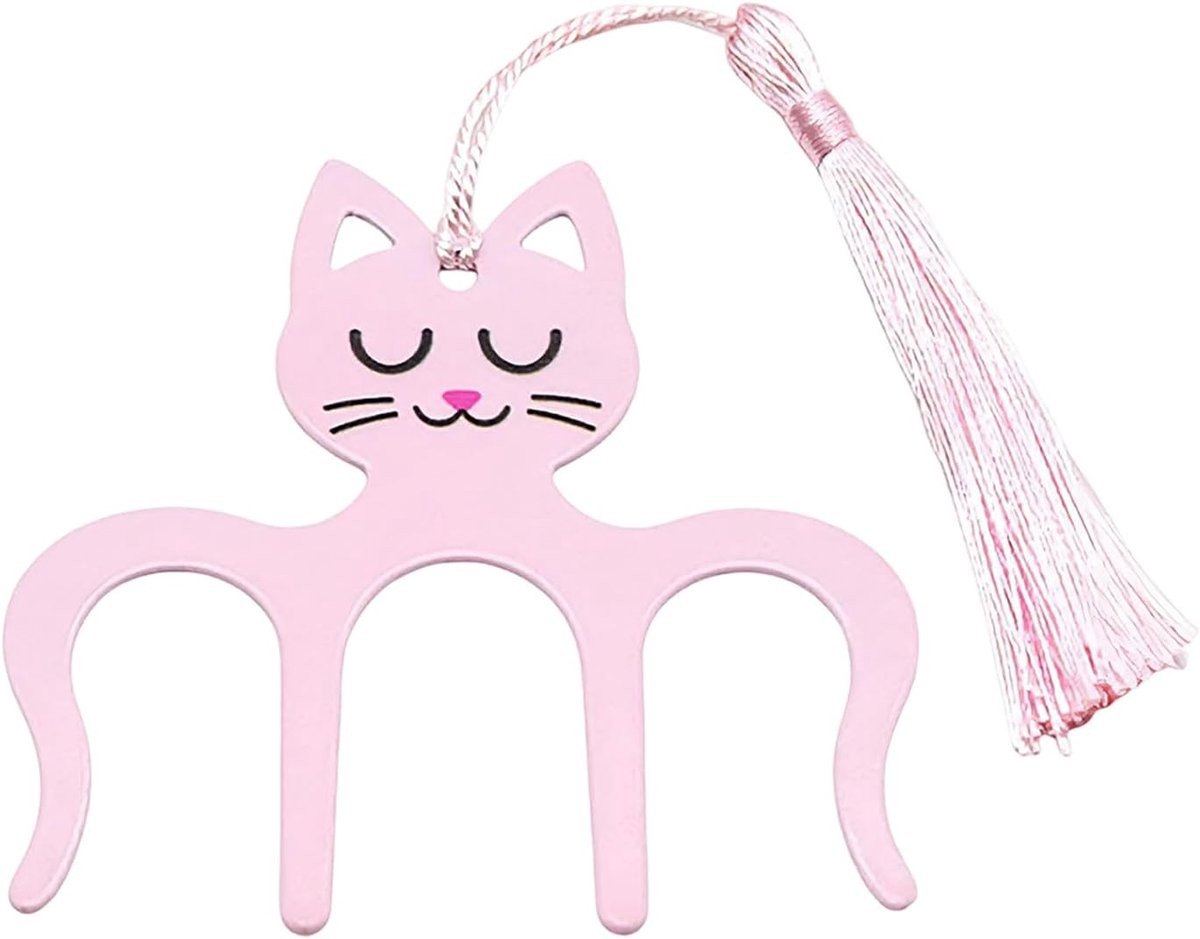 Decoratieve antislip pagina houder met kattenmotief - 103 x 85 cm