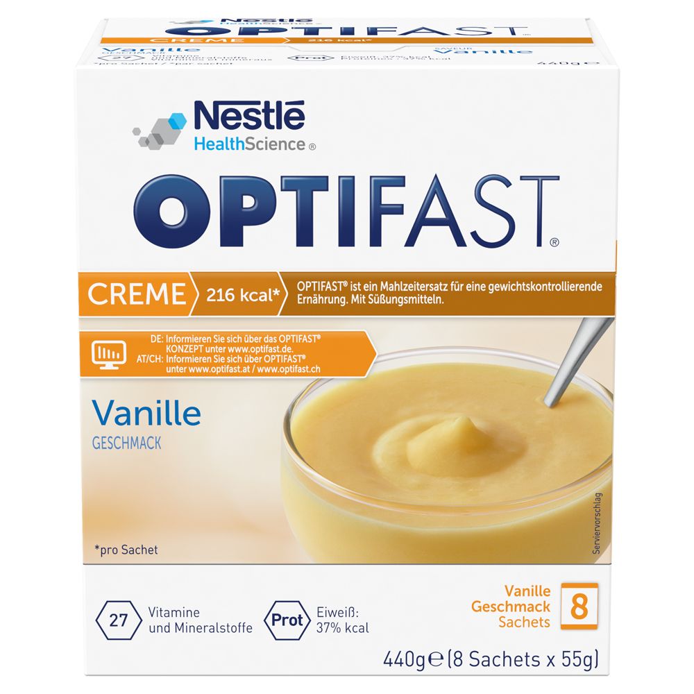 Optifast home Creme Vanille Pulver 8x55 g