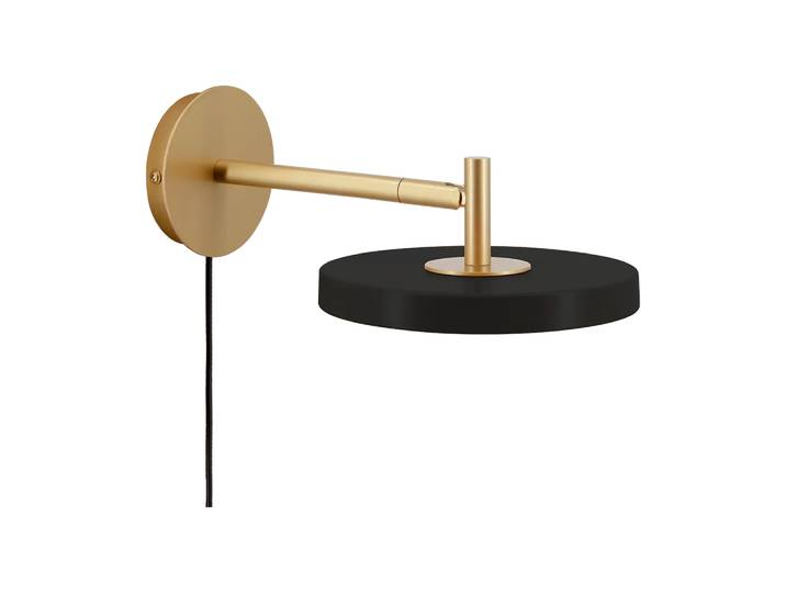 Umage Asteria Wall Wandleuchte Short, Black-brass