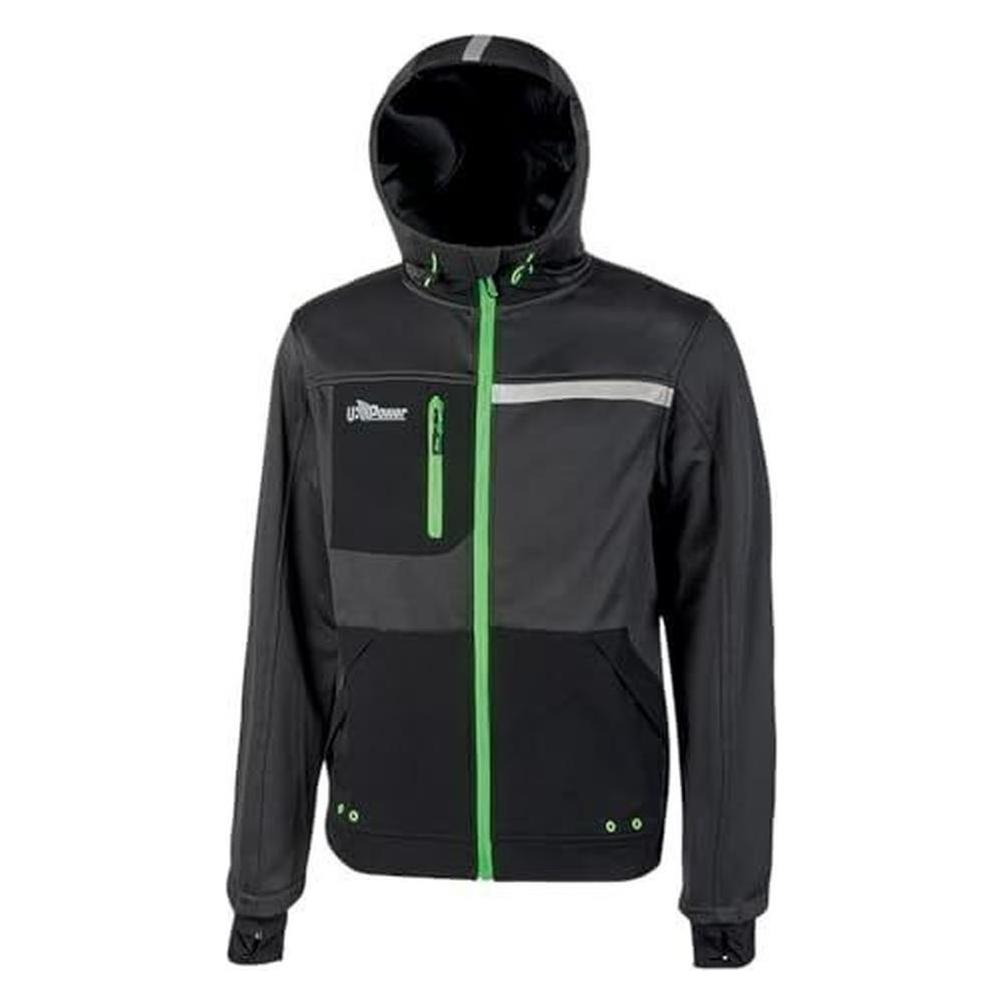 Upower Sweatshirt Asphalt Grau Grün Grösse S (S) (FU275RL)