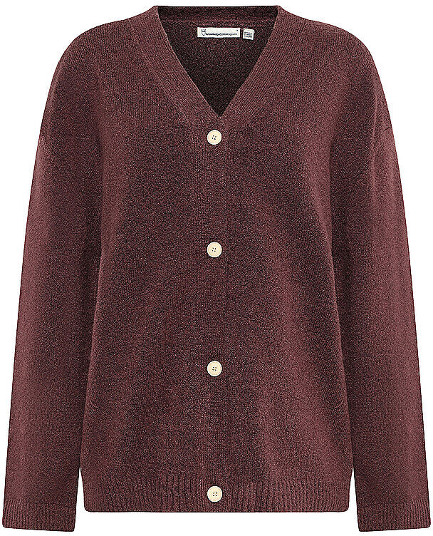 KNOWLEDGE COTTON APPAREL Cardigan dunkelrot   M M