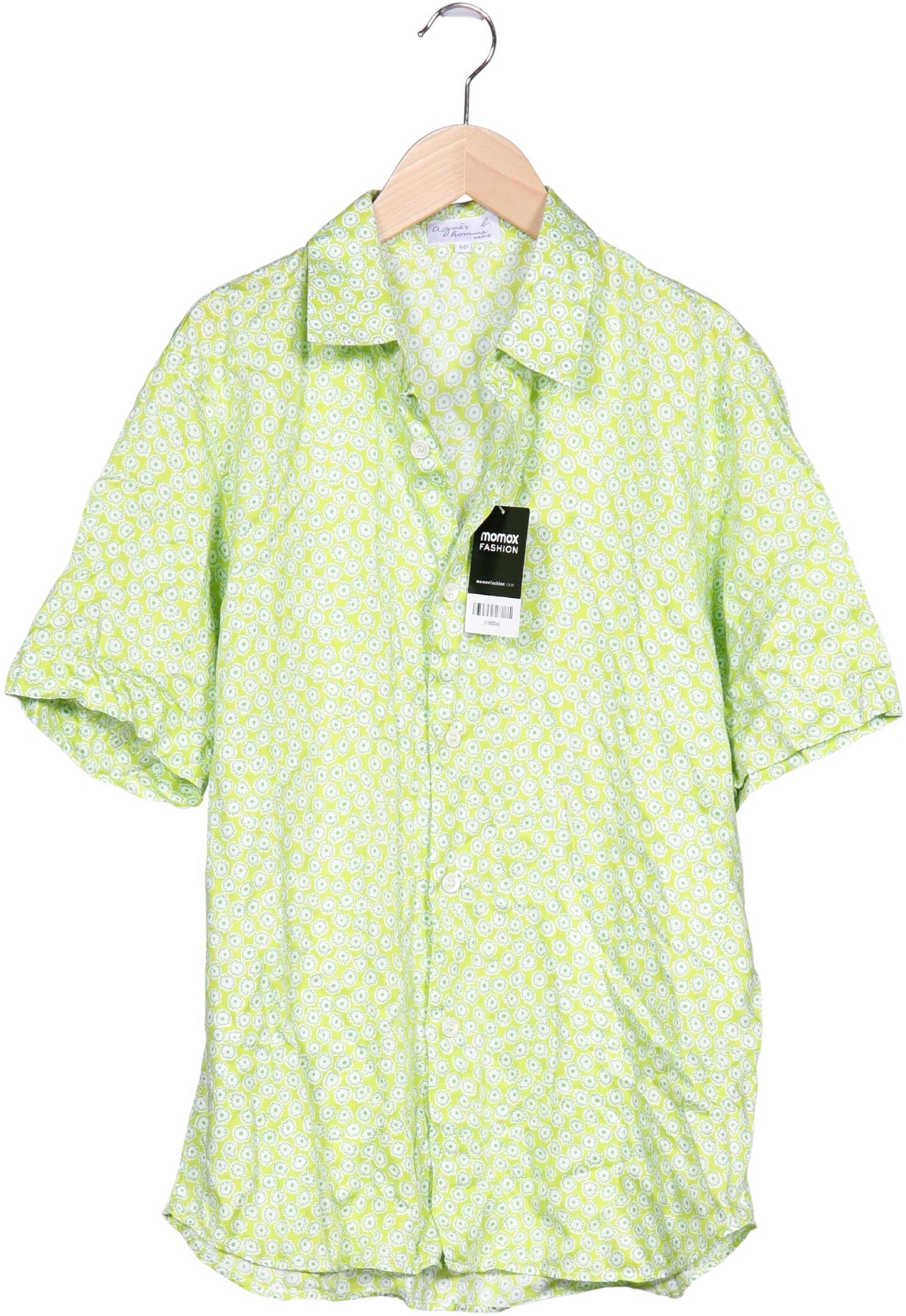 agnes b Herren Hemd, Mehrfarbig, Gr. 40, Baumwolle - Second Hand
