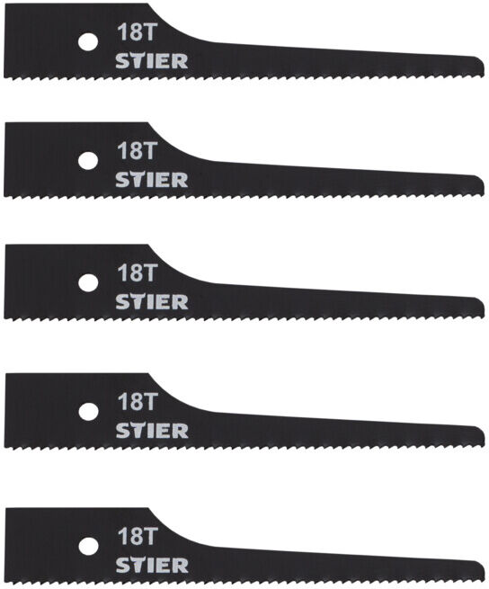 Lame de scie sauteuse STIER pour STS-100, 18 dents, 5 pièces 5x (906369)