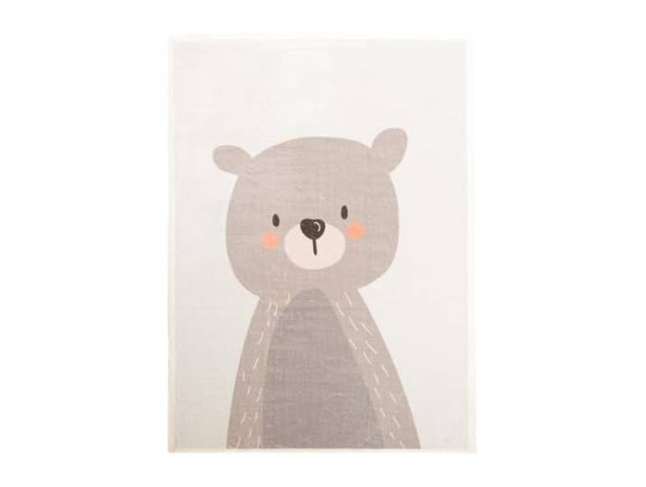 Little Olly Waschbarer Spielteppich - Simba Bear Beige - 120x170cm Animal - Krabbeldecke - Spielmatte - Children's room - Jungen - Mädchen