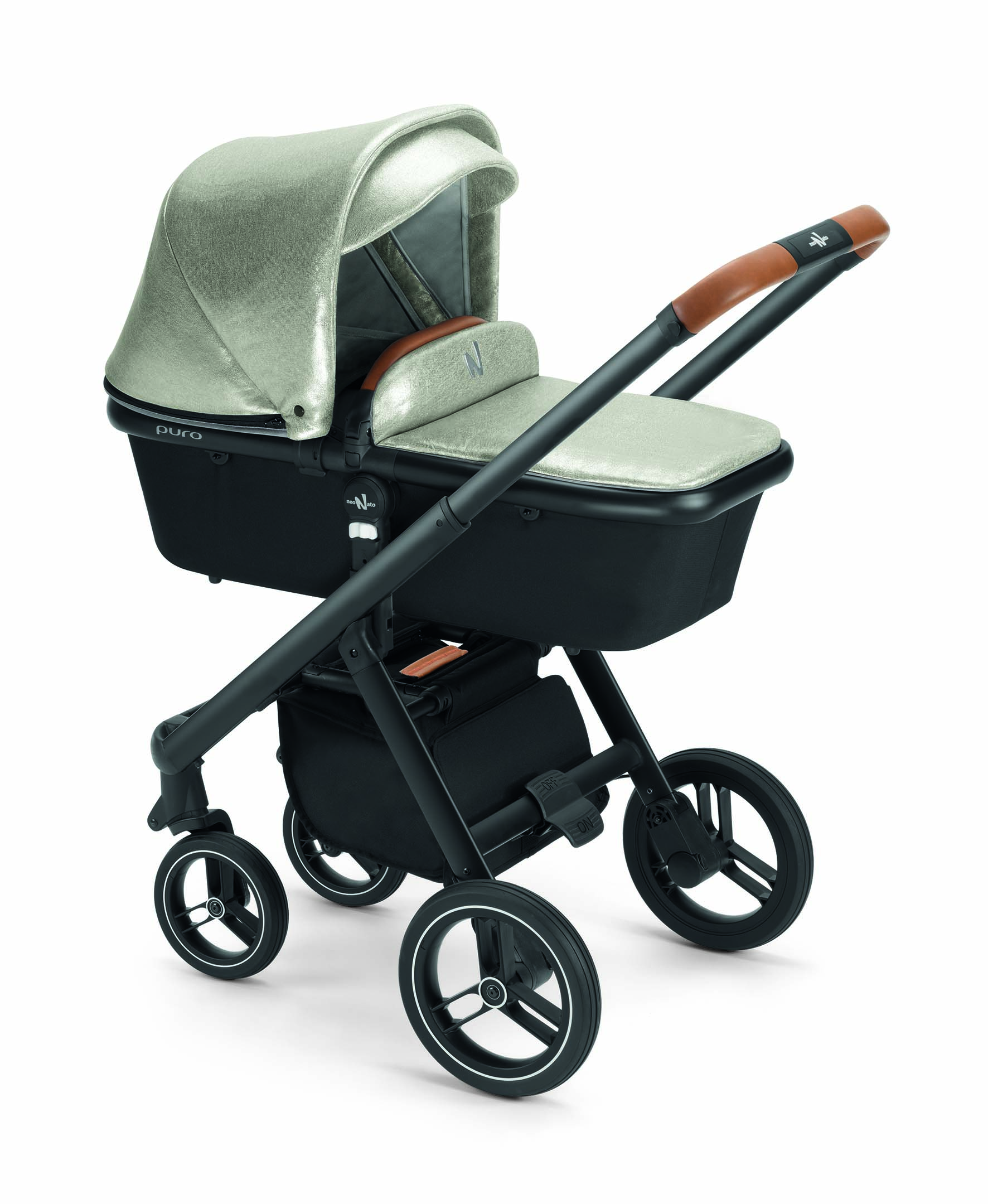 Kinderwagen Puro Urban Kombi 2in1 | Mehr Farben verfügbar Inklusive Regenschutz, Wickeltasche