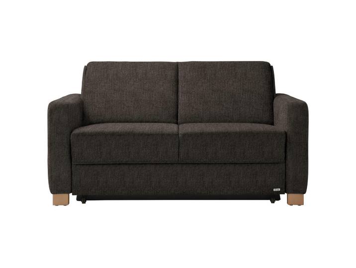Sedda Schlafsofa, Dunkelbraun, Holz, Eiche, Uni, 160x86x92 cm, Austria Gütezeichen, AZO-frei, Made in Austria, Stoffauswahl, Schlafen auf Sitzhöhe, Wohnzimmer, Sofas & Couches, Schlafsofas