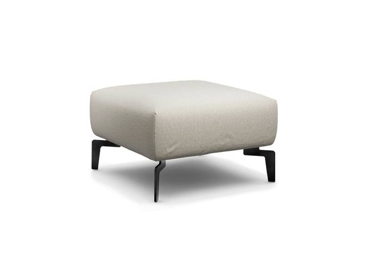 Sensoo Hocker Cosy, Creme, Natur, Metall, 70x70x46 cm, Stoffauswahl, Wohnzimmer, Hocker, Sitzhocker