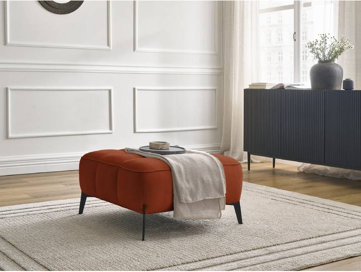 Pouf ANIS tissu texturé