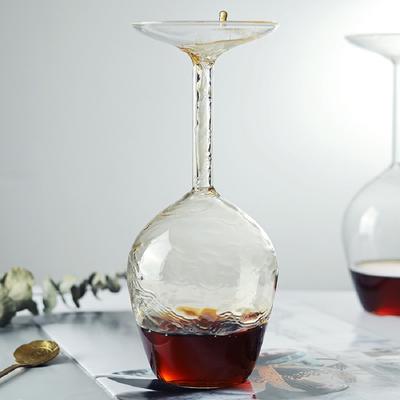 Cozy Casa Charm Premium Upside Down Wine Glass For Whisky Scotch & Cocktails Premium Upside Down Wine Glass For Whisky Scotch & Cocktails