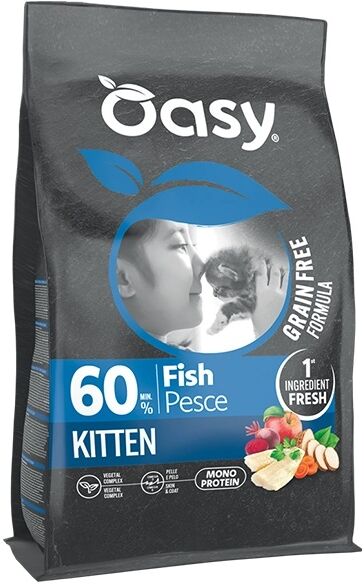 Oasy Gatto Grain Free Formula Kitten Pesce 1,5 Kg