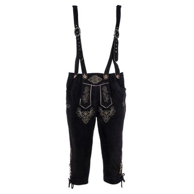 Trachtenhose JCC "PK5NWEBL", Herren, Gr. 74, schwarz, 100% Leder, Hosen Trachtenhose