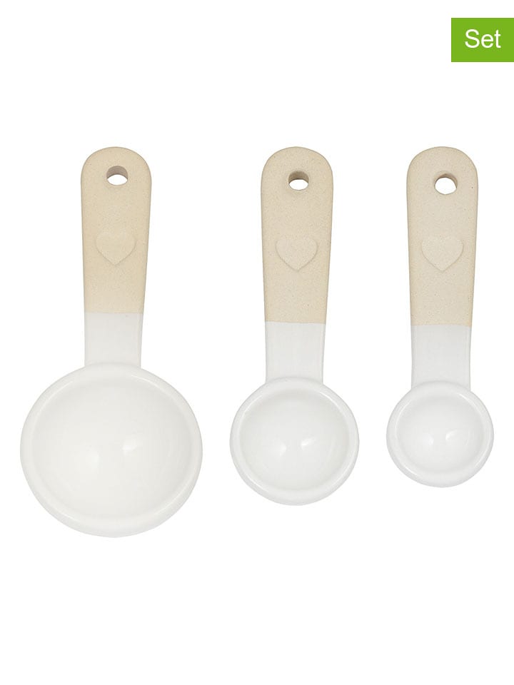 Mason Cash 3er-Set: Messlöffel in Weiß/ Beige - onesize