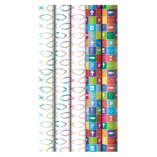 Magni Geschenkpapier Kommunion Konfirmation 1 Rolle 70 x 200 cm (1x) (33073 3A3201)