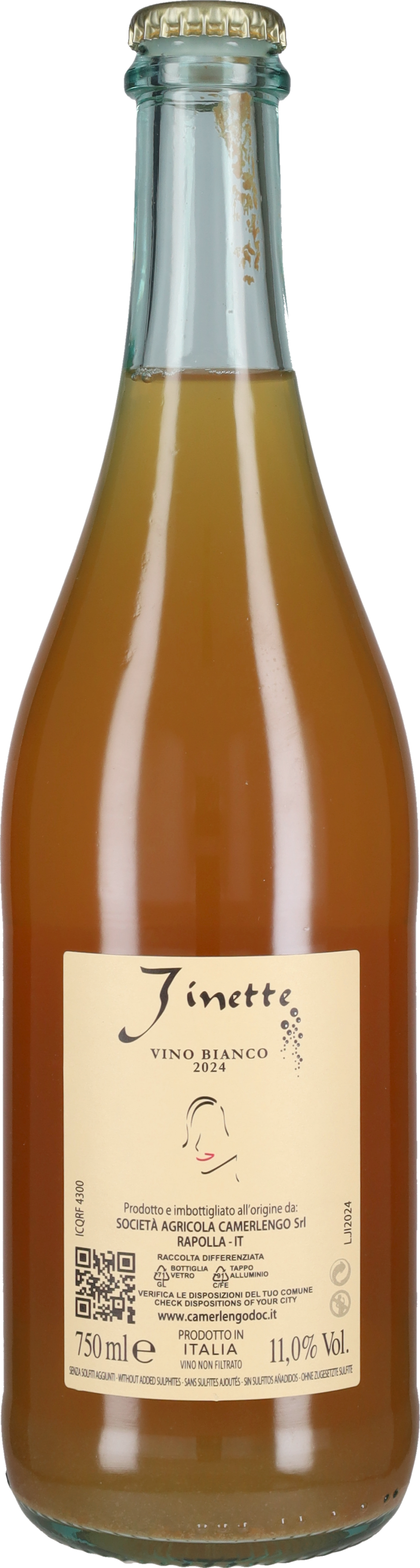 Frizzante Bianco 'Jinette' Camerlengo 2024