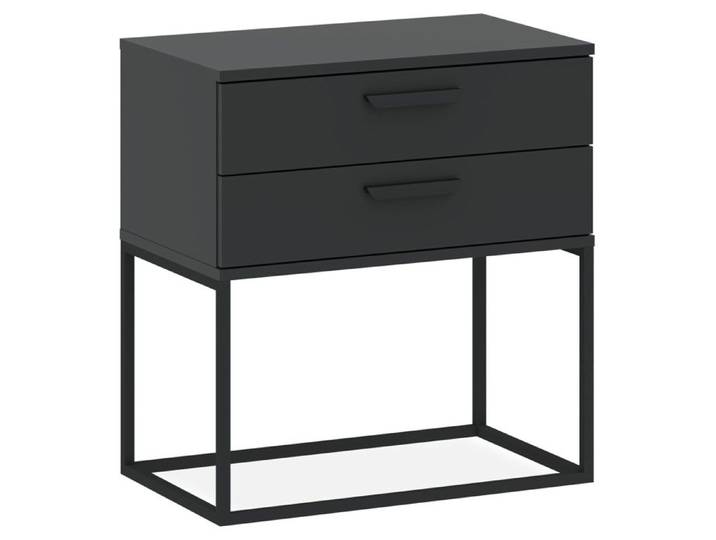Table de chevet large et haute RECTUS - L60 cm - Anthracite