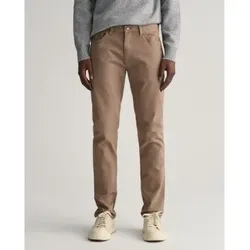 Gant für Herren. 1000262 Slim Fit Jeans Wüstenbraun (34/34), Lässig, Baumwolle, Nachhaltig