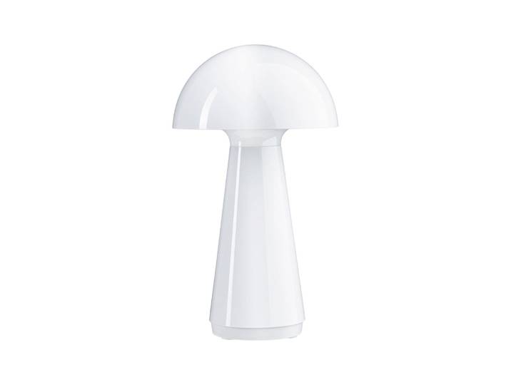 LED Außen-Tischleuchte PAULMANN Akkuleuchte Onzo dimmbar IP44 , weiß, H:28,2cm Ø:16cm, Leuchten, LED Außen-Tischleuchte
