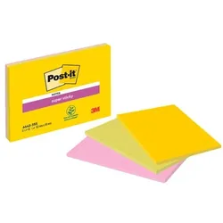 Post-it Super Sticky 3er-Pack Moderations-Haftnotizblock »Meeting Notes XXL« 152 x 101 mm gelb