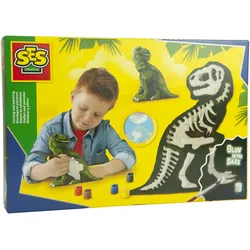 Ses Casting und Malerei - T-Rex mit Skelett
