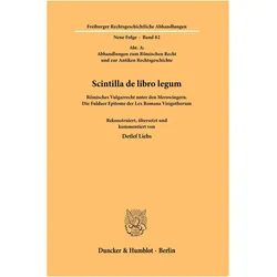 Liebs:Scintilla de libro legum., Fachbücher von Detlef Liebs