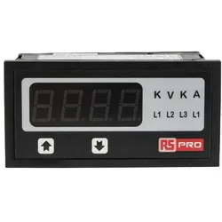 RS PRO, Energiemessgerät, Dig Ammeter, 48x96, 1Ph, 40-300V ac/dc
