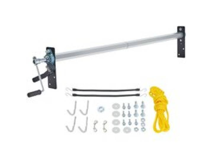 VEVOR Planenroller-Set mit Handkurbel, 162,6 cm bis 264,2 cm breit, Aluminiumlegierung, manueller Planenroller auf Kabinenhöhe für Muldenkipper mit 17,8 cm Schwammgriff, perfekt für Muldenkipper, Anhä