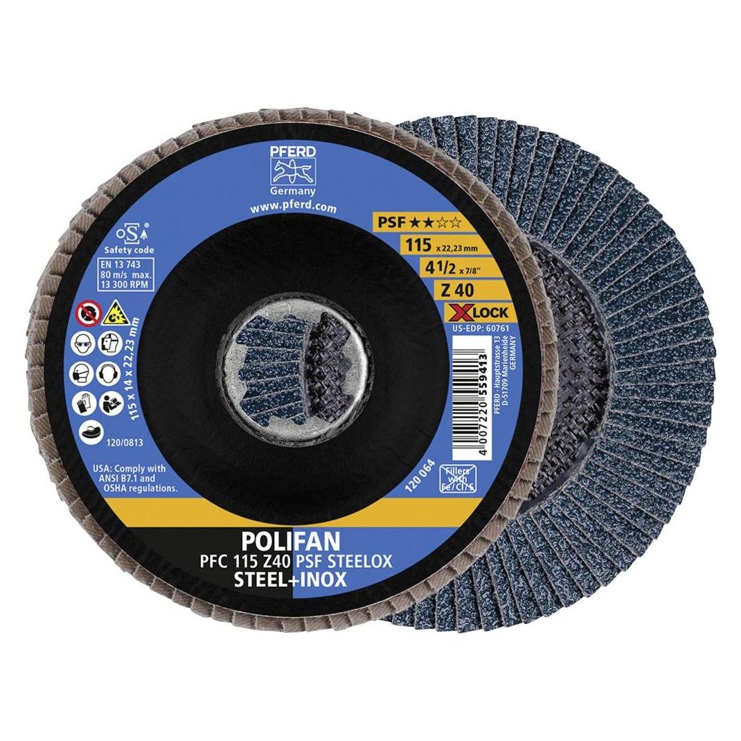 Pferd X-LOCK Fächerschleifscheibe Universal-Linie PSF (40) (67664116)