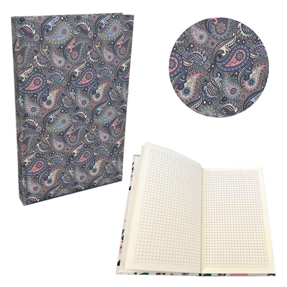 BEE Notes A5 Soft Touch Paisley pastellfarben (A5, Kariert, Weicher Einband) (499528)