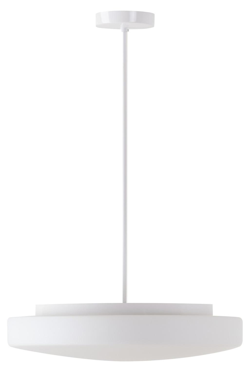 OSMONT EDN61214 EDNA P5 Hängeleuchte aus Glas, weiß, Schutzart IP40, 3000 K, 33 W LED, DALI