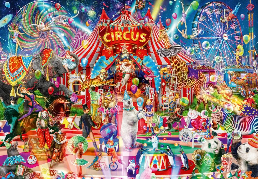 Bluebird Puzzle Een avond in het circus - 1000 stukjes
