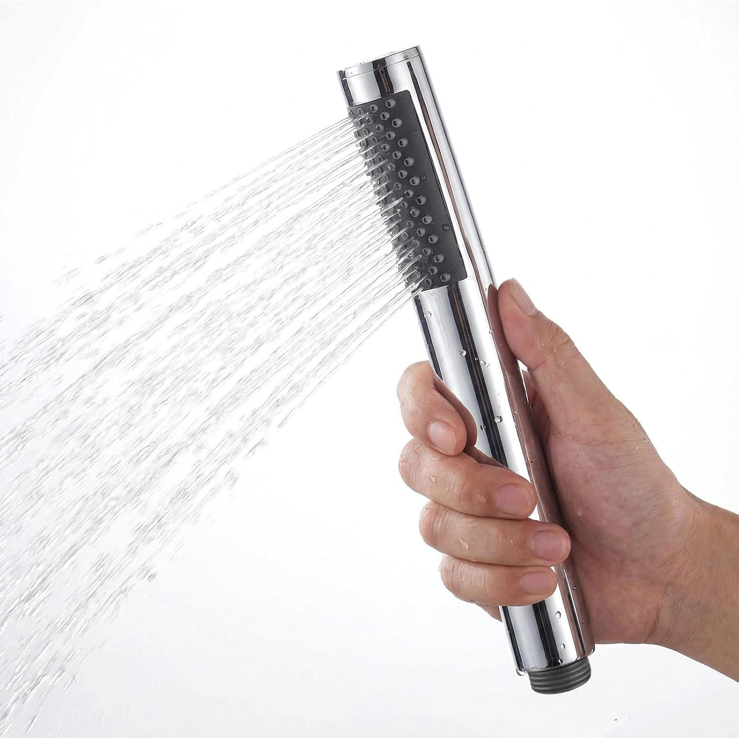 oCreon Waterbesparende Douchekop van Staal 304 met 66 Anti-kalk Siliconen Sproeiers en Hogedrukregendouche