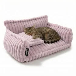 Haustiersofa 'Chaffar' - M (80cm) / Zartrosa - Zartrosa - M (80cm)