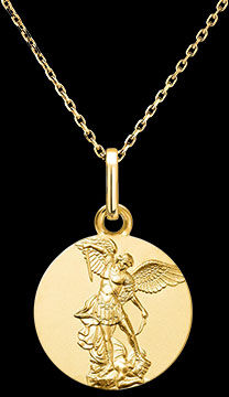 Edenly Medaille Heiliger Michael â€“ 9-karÃ¤tiges Gelbgold