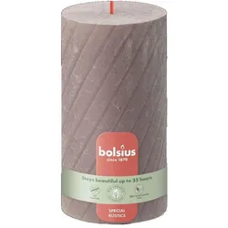 4x Bolsius, Kerzen, Stumpe Rustik TR130/68mm taupe (1 Stk.)