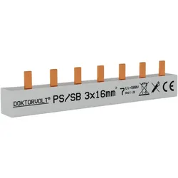 3P Phasenschiene Stift 7-polig 16mm2 PS/SB Schiene DV-5125-PSS