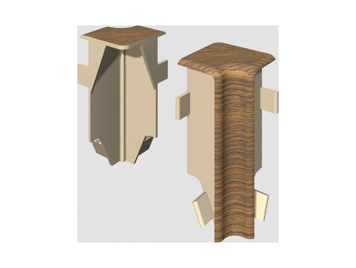 Egger Innenecke 6 cm Eiche mokka neues kubisches Profil 2 Stück