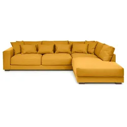 BOOOM Ecksofa Diego Stoff Curcuma