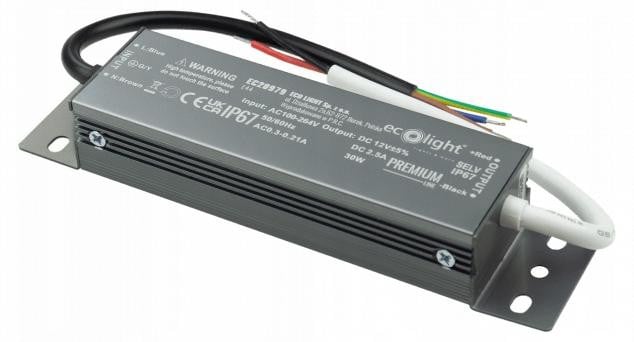 Eco Light Premium LED-voeding, 30W, 12V, IP67
