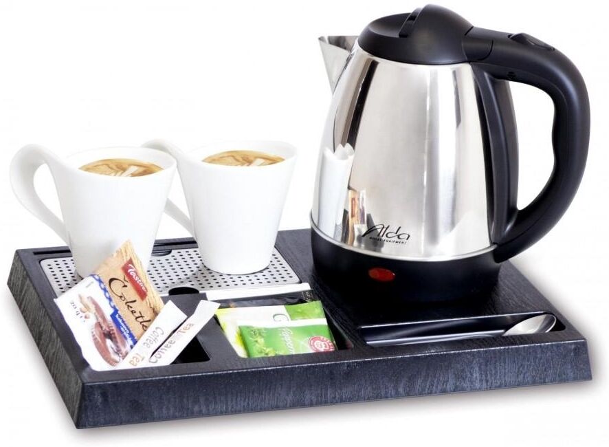 Tirolix Set di cortesia con bollitore 1,2 l Prime Cromato