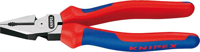 KNIPEX Kraft-Kombizange, Kopf poliert, Griffe mit Mehrkomponenten-Kunststoffhüllen