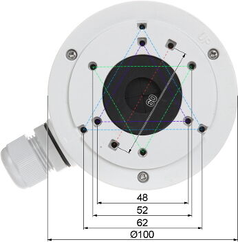 Hikvision Supporto Posteriore Per Telecamere   - Hiwatch Series - Ds-1280zj-Xs