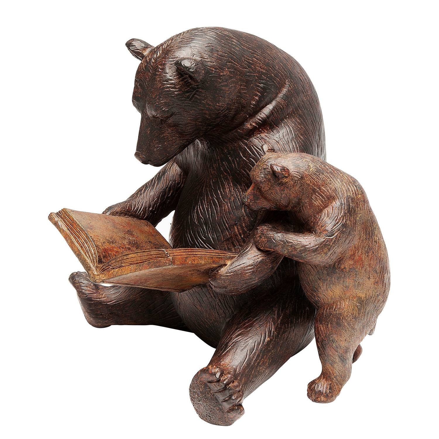 home24 Sierobject Reading Bears Bruin B/D/H: 20 x 18 x 16 cm
