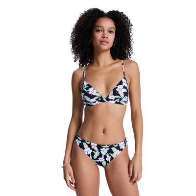 Triangel-Bikini ROXY "Printed Essentials Set", Damen, Gr. S, bunt (anthrazit spring charming sma), Obermaterial: 85% Polyester, 15% Elasthan., Bikini-Sets Triangel-Bikini