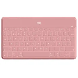 Logitech Kompakte kabellose Bluetooth-Tastatur Keys-To-Go für Iphone Pink