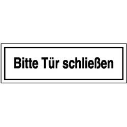 SafetyMarking 21.5368 Hinweisschild Bitte Tür schließen Folie selbstklebend (B x H) 250 mm x 70 mm 1 St.