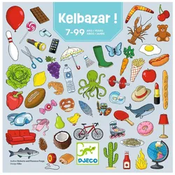 Djeco Ratespiel KelBazar Gesellschaftsspiel für Kinder - Fördert Logik, Spaß am Lernen, Buntes Design