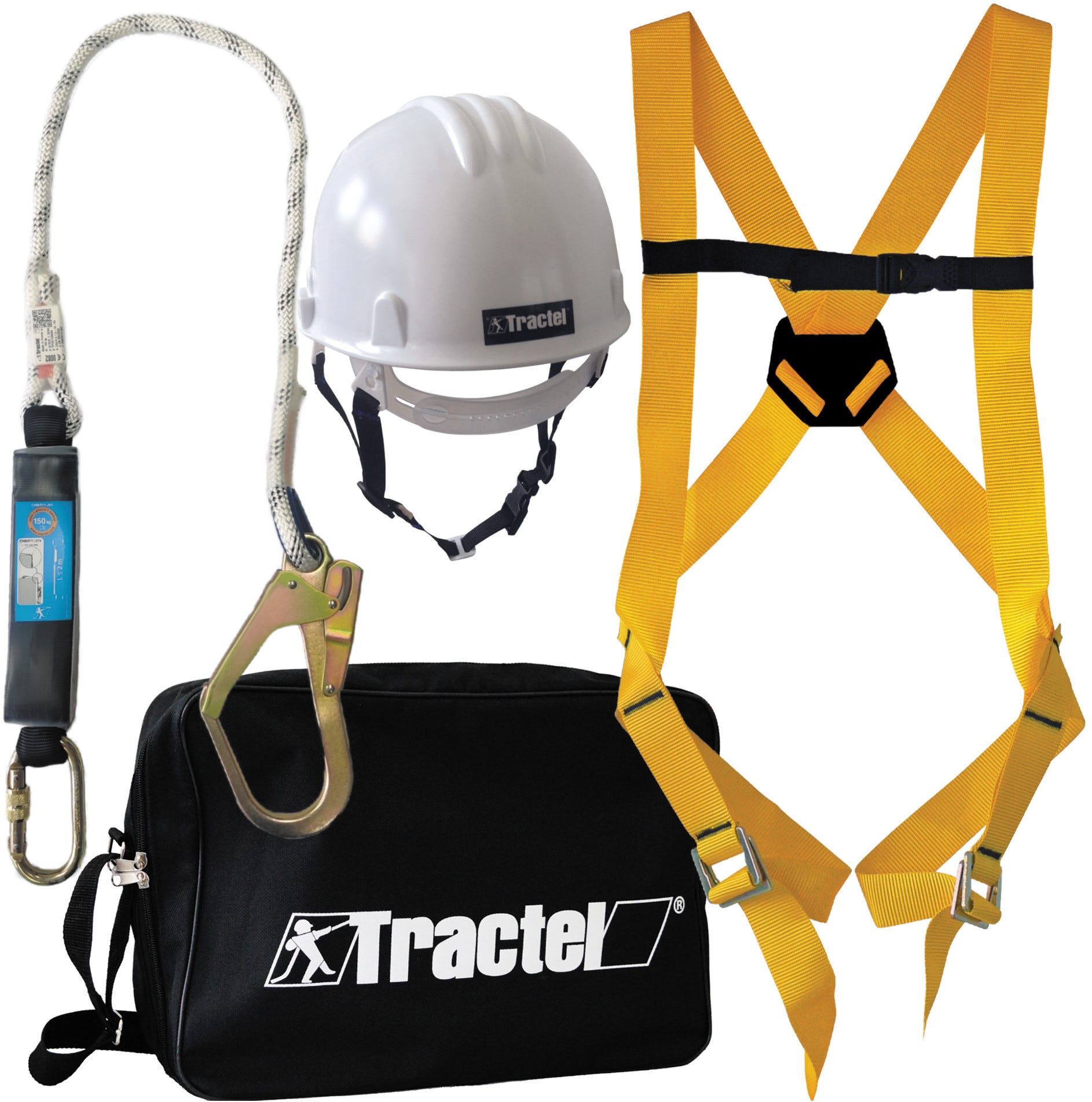 Tractel KIT ANTICADUTA PER PONTEGGIO  IMBRAGO CASCO CORDINO PER SISTEMI ANTICADUTA