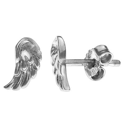 Paar Ohrstecker VIVANCE "925 Silber Engel Flügel", weiß, Ohrringe, Damen, one-size, Silber 925 (Sterlingsilber)
