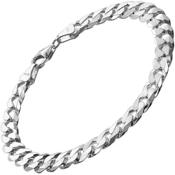 trendor 75138 Herren-Armband Silber 925 Panzerkette Breite 7,8 mm, 23 cm