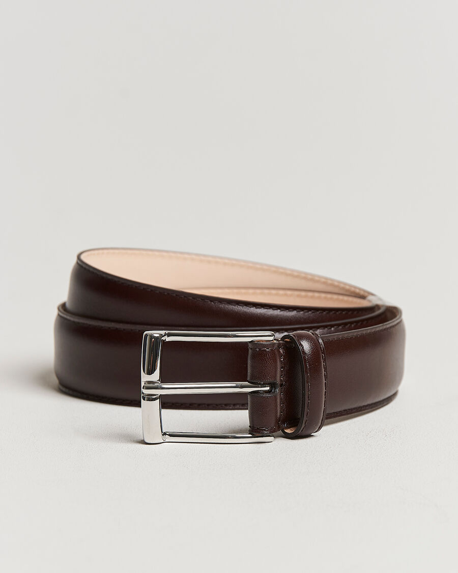 Crockett & Jones Belt 3,2 cm Dark Brown Calf men W32-80cm Brun